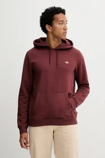 Dickies bluza męska kolor bordowy z kapturem gładka DK0A4XCD - Bluzy męskie - miniaturka - grafika 1