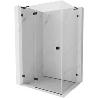 Kabiny prysznicowe - Mexen Lunar L kabina prysznicowa uchylna lewa 100 x 90 cm, transparent, czarna - 834L-100-090-70-00-L - miniaturka - grafika 1