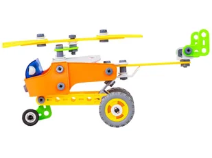 Klocki Elastyczne, Konstrukcyjne 164 El. Auto, Quad, Helikopter, Samolot, Robot Do Rozkręcania I Skręcania 5w1 - Klocki - miniaturka - grafika 5