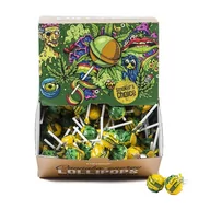 Gumy do żucia, lizaki, dropsy - Lizak konopny – energy 12g / lizak o smaku cbd - miniaturka - grafika 1