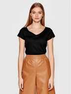 Koszulki i topy damskie - Sisley T-Shirt 3TNHL4007 Czarny Regular Fit - miniaturka - grafika 1