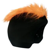 Kaski narciarskie - COOLCASC Nakładka na kask COOLCASC Furry Orange czarna S067 - miniaturka - grafika 1
