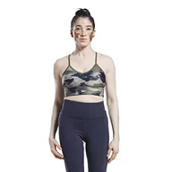 Biustonosze - Reebok Damski biustonosz sportowy, zielony (Hunter Green), S - miniaturka - grafika 1
