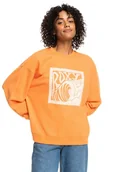Bluzy damskie - Bluza damska Roxy Take Your Place pomarańczowa z dużym nadrukiem -M - miniaturka - grafika 1