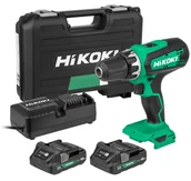 Wiertarko-wkrętarki akumulatorowe - Hikoki DS18DF WKZ wiertarko-wkrętarka 18V 2x2,0Ah Li-Ion 53Nm - miniaturka - grafika 1