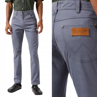 Wrangler LARSTON SLIM Turbulence DOPASOWANE MATERIAŁOWE ZWĘŻANE W32 L32 - Spodnie męskie - miniaturka - grafika 1