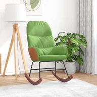 Fotele - Fotel bujany, jasnozielony, tapicerowany aksamitem - miniaturka - grafika 1