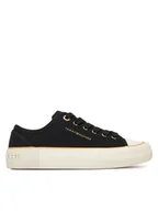 Buty dla dziewczynek - Tommy Hilfiger Trampki T3A9-33733-0890999 Czarny - miniaturka - grafika 1
