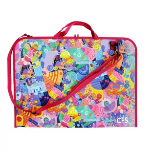 Teczka rysunkowa A3 z paskiem rączką 3x38x52cm PP - Teczki i skoroszyty - miniaturka - grafika 1