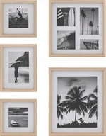 Ramki na zdjęcia - Ramka Atmosphera Zestaw ramek na zdjęcia kolor dębowy ERIN, 5 ramek różnej wielkości - miniaturka - grafika 1