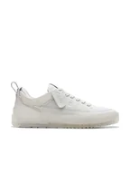 Trampki męskie - Clarks Skórzane sneakersy "Somerset Lace" w kolorze białym - miniaturka - grafika 1