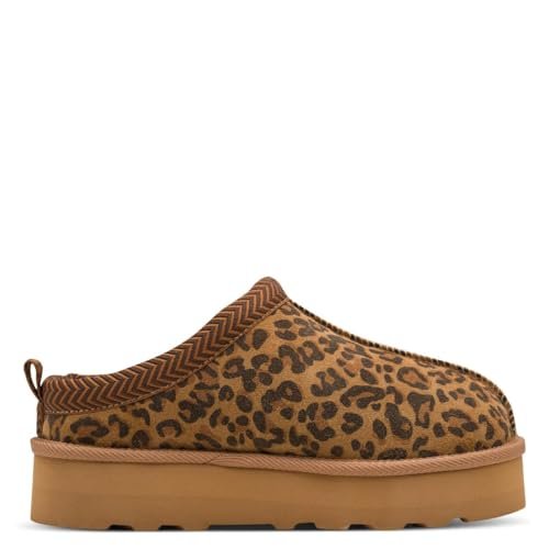 s.Oliver Damskie kapcie Mule Flat 5-27104-43, panterka, 41 EU, Leopard, 41 EU