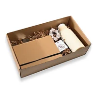 Zestawy upominkowe - Zestaw prezentowy – Butelka, Frotka, Notes, Brelok, Kartka - miniaturka - grafika 1