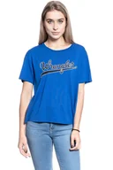 Koszulki i topy damskie - T-SHIRT DAMSKI WRANGLER DRAPE TEE COBALT BLUE W7P7F6B09 112132065 - Wrangler - miniaturka - grafika 1
