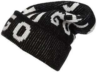 HUGO Damska czapka Women-X 693, Black1, ONESI - Czapki damskie - miniaturka - grafika 1