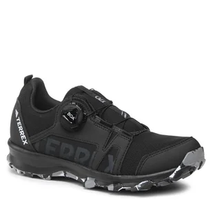 Buty adidas Terrex Agravic BOA Trail Running Shoes HQ3499 Czarny - Buty dla dziewczynek - miniaturka - grafika 1