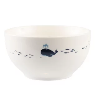 Miseczka salaterka ceramiczna biała morska wieloryb - Miski i półmiski - miniaturka - grafika 1