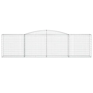 Kosze gabionowe, 15 szt, 400x50x100/120cm, galwanizowane żelazo - Ogrodzenia - miniaturka - grafika 5