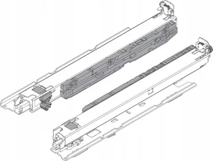 Blum 760H5000SU Movento 40 kg 500mm montaż do wieńca dolnego - Zawiasy, okucia i inne akcesoria - miniaturka - grafika 1
