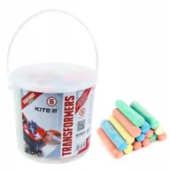 Kreda - Kreda chodnikowa kolorowa do tablicy do szkoły w wiaderku 15 sztuk Kite Transforferms TF21-074 - miniaturka - grafika 1