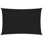 Parasole ogrodowe - vidaXL Prostokątny żagiel ogrodowy z tkaniny Oxford, 2x4 m, czarny vidaXL - miniaturka - grafika 1