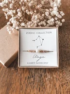 Bransoletki - Bransoletka znak zodiaku Waga kamień słoneczny - miniaturka - grafika 1