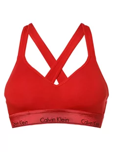 Calvin Klein - Gorset damski  z wypełnieniem, czerwony - Biustonosze - miniaturka - grafika 1