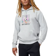 Bluzy sportowe męskie - Bluza New Balance MT31588AG - szara - miniaturka - grafika 1