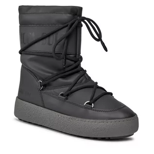 Śniegowce damskie - Śniegowce Moon Boot Ltrack Tube Rubber 24500900001 Black 001 - grafika 1