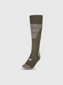 Skarpetki męskie - 4F Skarpety narciarskie w kolorze khaki - miniaturka - grafika 1