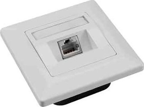 Solarix Gniazdko Solarix CAT6 STP 1 x RJ45 pod tynk białe 23100098