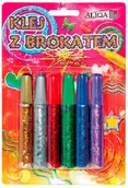 Dekoratorstwo - Klej Brokatowy 6-Kol. Po 10 ml, Gg-610, Aliga - miniaturka - grafika 1