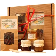 Zestawy upominkowe - Kosz prezentowy Prezent na urodziny święta Dzień Babci i Dziadka Zestaw upominkowy dla mamy babci taty dziadka szefa pracowników kontrahentów - miniaturka - grafika 1