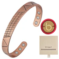 Bransoletki - Bransoletka miedziana damska magnetyczna zdrowotna - miniaturka - grafika 1
