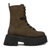 Botki damskie - Trzewiki G-Star Raw CEO-WI34-MANYA-03 Khaki - miniaturka - grafika 1