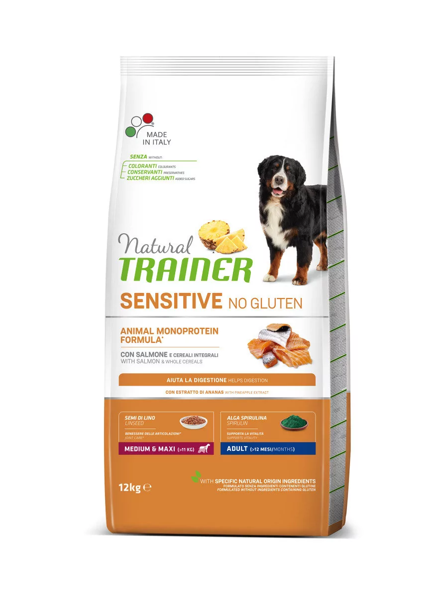 Trainer Sensitive No Gluten Adult Medium&Maxi 12 kg