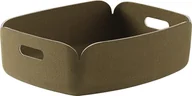 Biżuteria - akcesoria - Kosz do przechowywania Restore niski khaki - miniaturka - grafika 1