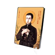 Ikony i obrazy sakralne - Święty Stanisław Kostka - ikona naklejana - miniaturka - grafika 1