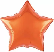 Balony i akcesoria - Balon foliowy gwiazdka pomarańczowa - 46 cm - 1 szt. - miniaturka - grafika 1