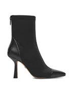 Botki damskie - Nine West Botki CEO-NOURA-01 Czarny - miniaturka - grafika 1