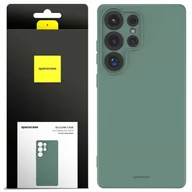Etui i futerały do telefonów - Spacecase Etui Silicone Case 3.0 Galaxy S25 Ultra dark green - miniaturka - grafika 1