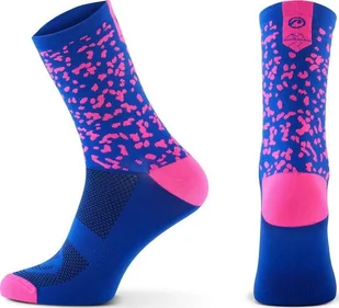 Accent Skarpetki kolarskie Freak, niebiesko-różowe, rozmiar XL 45-46 - Skarpety termoaktywne - miniaturka - grafika 1