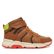 Buty dla chłopców - Trzewiki Geox J Flexyper Plus J56LCC 0FUME C0616 D Brązowy - miniaturka - grafika 1