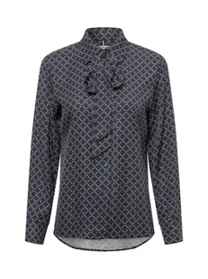 Tommy Hilfiger Bluzka damska Kobiety wiskoza szary wzorzysty, 34 - Bluzki damskie - miniaturka - grafika 1