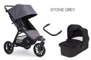 Wózki dziecięce - BABY JOGGER CITY ELITE 2 2W1 Stone Grey - miniaturka - grafika 1