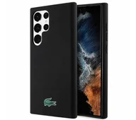 Etui i futerały do telefonów - Lacoste LCHCS23LSLOK Hardcase Silicone do Samsung Galaxy S23 Ultra Czarny - miniaturka - grafika 1