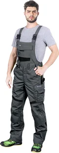 SPODNIE OCHRONNE OGRODNICZKI LHOLLMAN LH-TANZO-B; SZARO-CZARNY - Odzież robocza - miniaturka - grafika 1