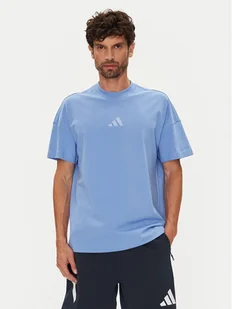 adidas T-Shirt ALL SZN JX5084 Niebieski Loose Fit - Koszulki męskie - miniaturka - grafika 1