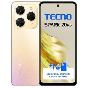 TECNO Spark 20 Pro 8/256GB Różowo-żółty - Telefony komórkowe - miniaturka - grafika 1