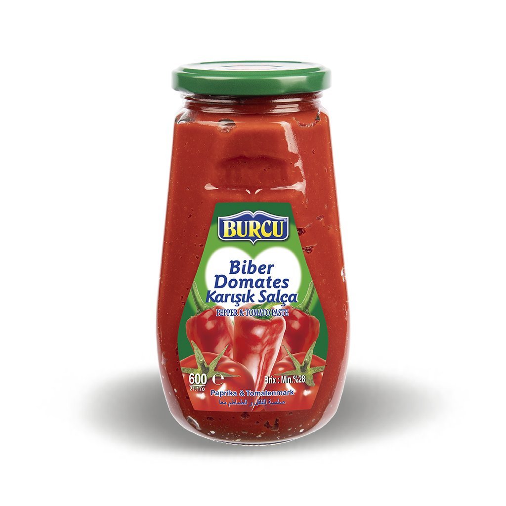 Pasta pomidorowo-paprykowa Burcu 600g 28% Brix